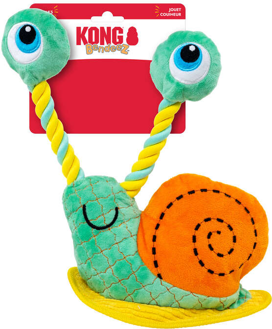 Brinquedo Pelúcia Kong Bendeez Caracol para Cães - Tam. G
