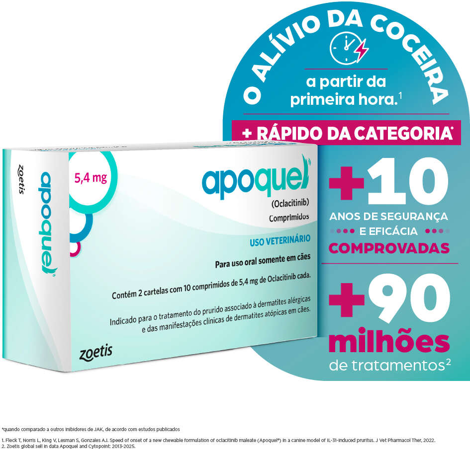 Apoquel Dermatológico Zoetis para Cães - 5,4 mg