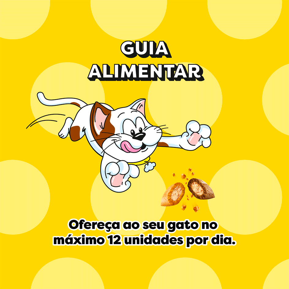 Petisco Dreamies Irresistível para Gatos Adultos Sabor Carne e Frango - 80 g