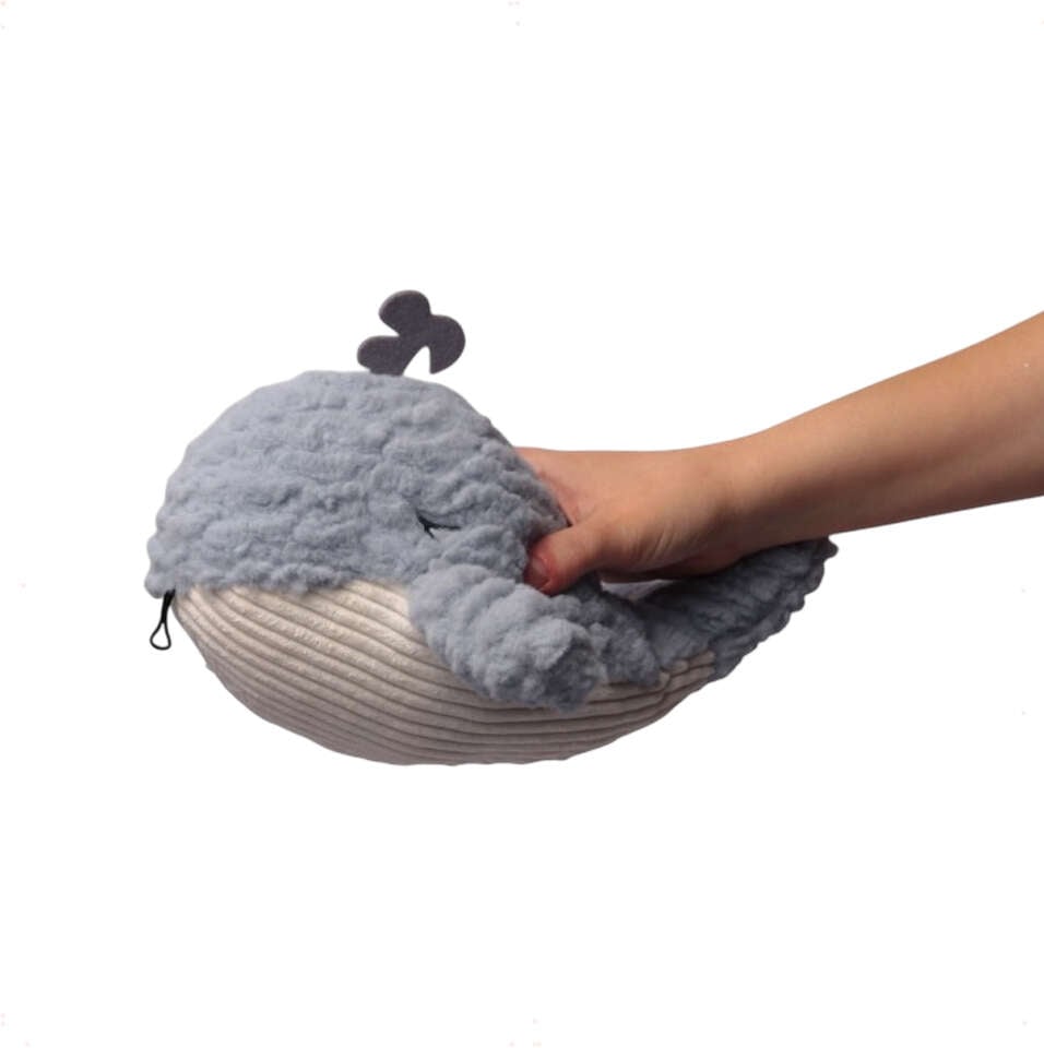 Brinquedo Pelúcia Kroco Baleia Azul para Cães - Tam. Único