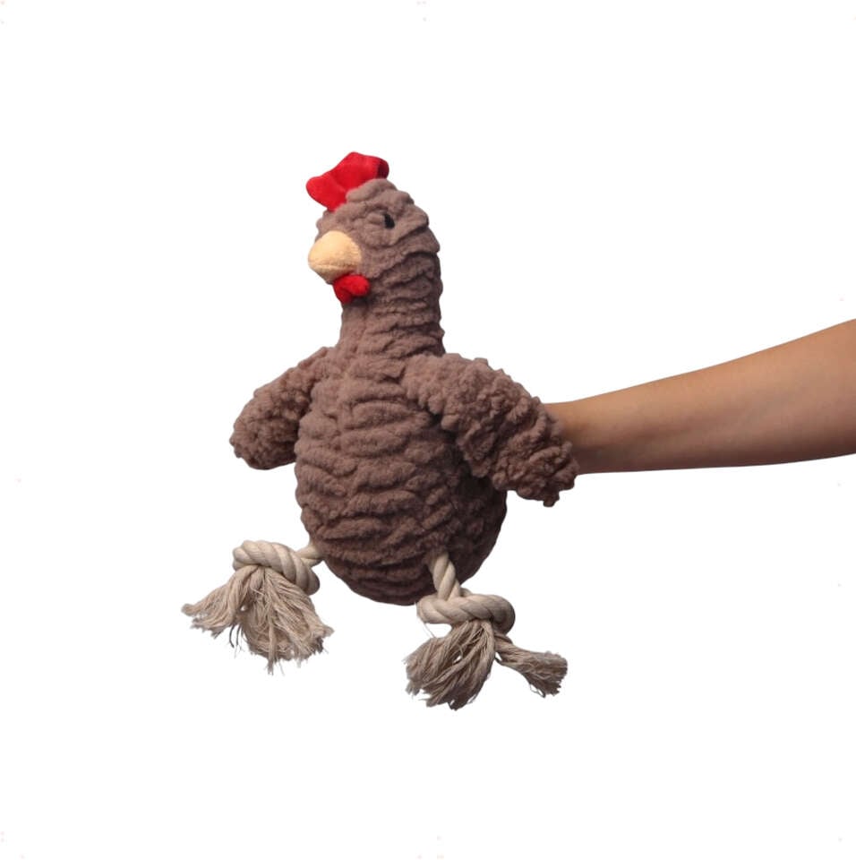 Brinquedo Pelúcia Kroco Galinha para Cães - Tam. Único