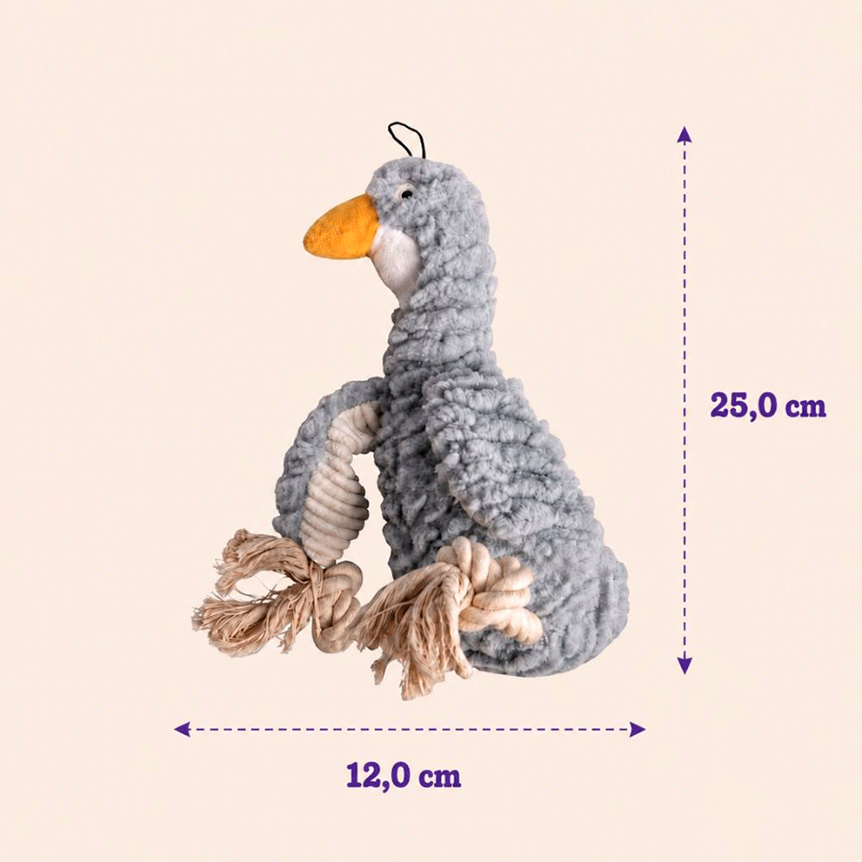 Brinquedo Pelúcia Kroco Tucano para Cães - Tam. Único