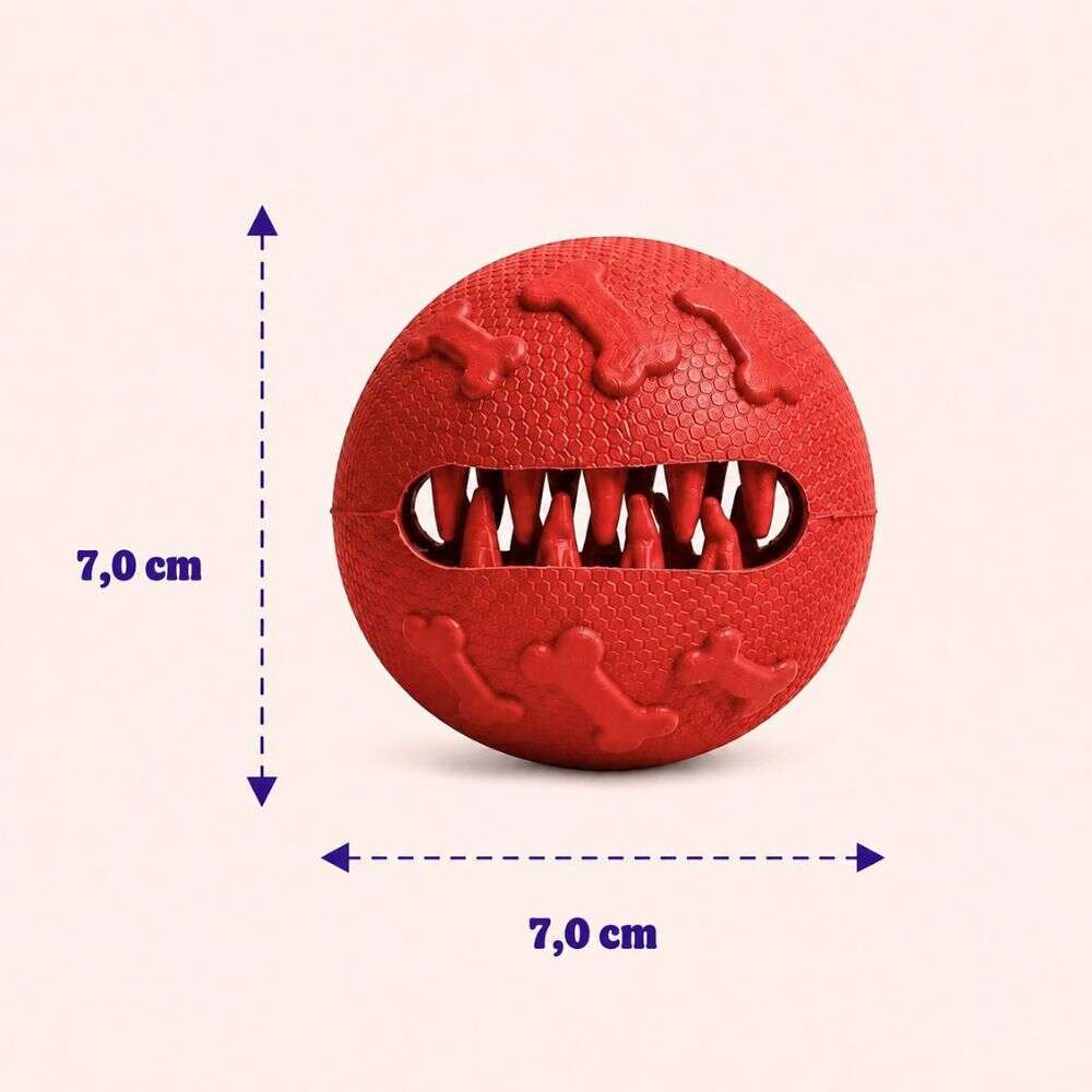 Brinquedo Kroco Bolinha Vermelho para Cães - Tam. Único