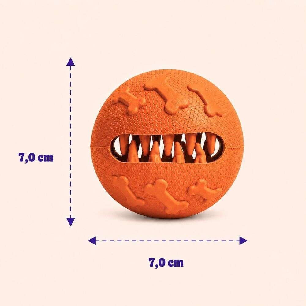 Brinquedo Kroco Bolinha Laranja para Cães - Tam. Único