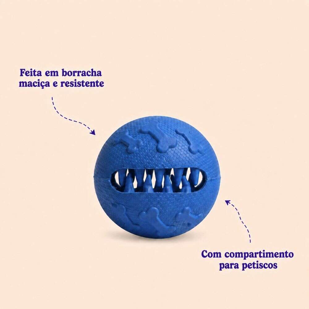 Brinquedo Kroco Bolinha Azul para Cães - Tam. Único