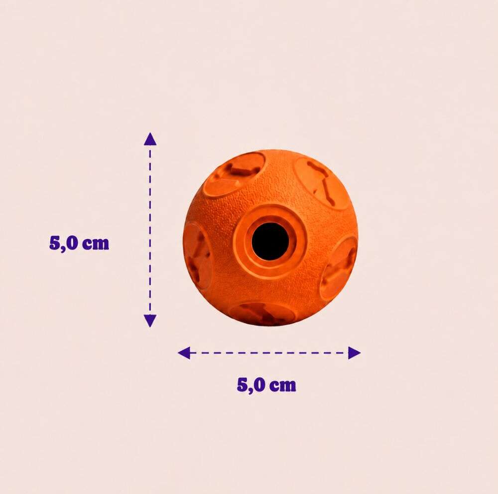 Brinquedo Kroco Bolinha Laranja para Cães - Tam. P