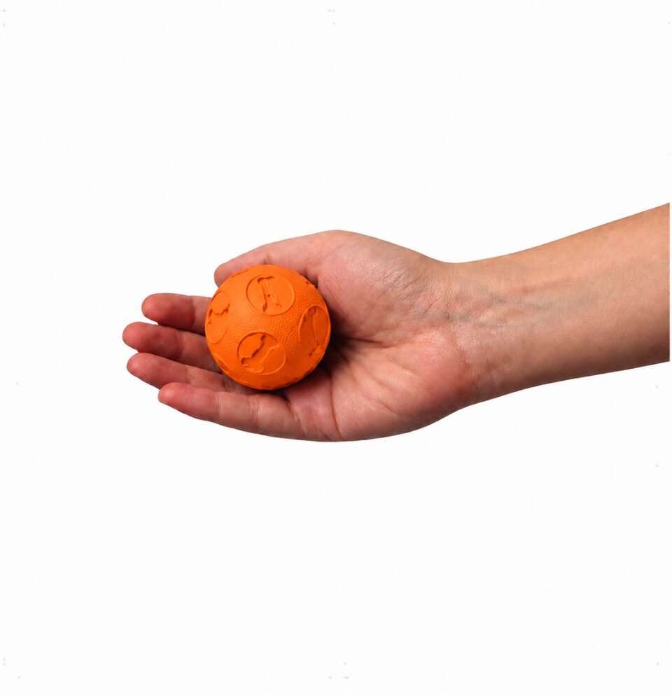Brinquedo Kroco Bolinha Laranja para Cães - Tam. P
