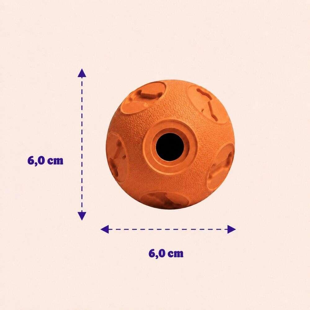 Brinquedo Kroco Bolinha Laranja para Cães - Tam. M