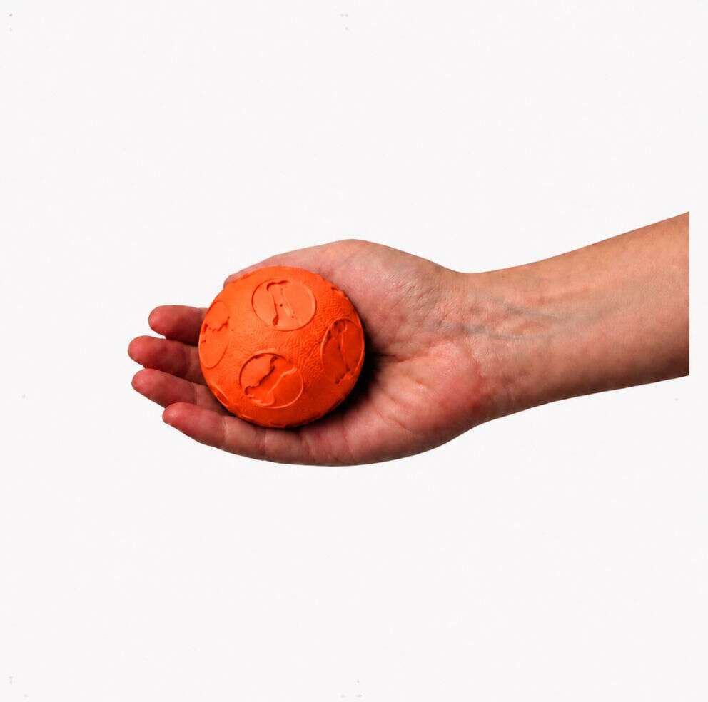 Brinquedo Kroco Bolinha Laranja para Cães - Tam. M