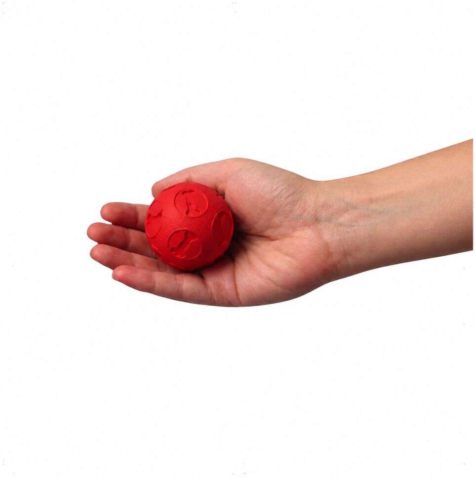 Brinquedo Kroco Bolinha Vermelho para Cães - Tam. P