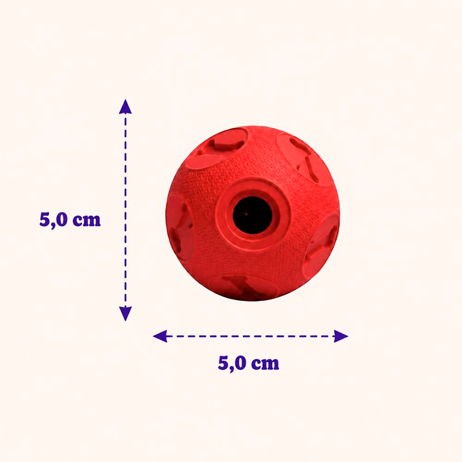 Brinquedo Kroco Bolinha Vermelho para Cães - Tam. P