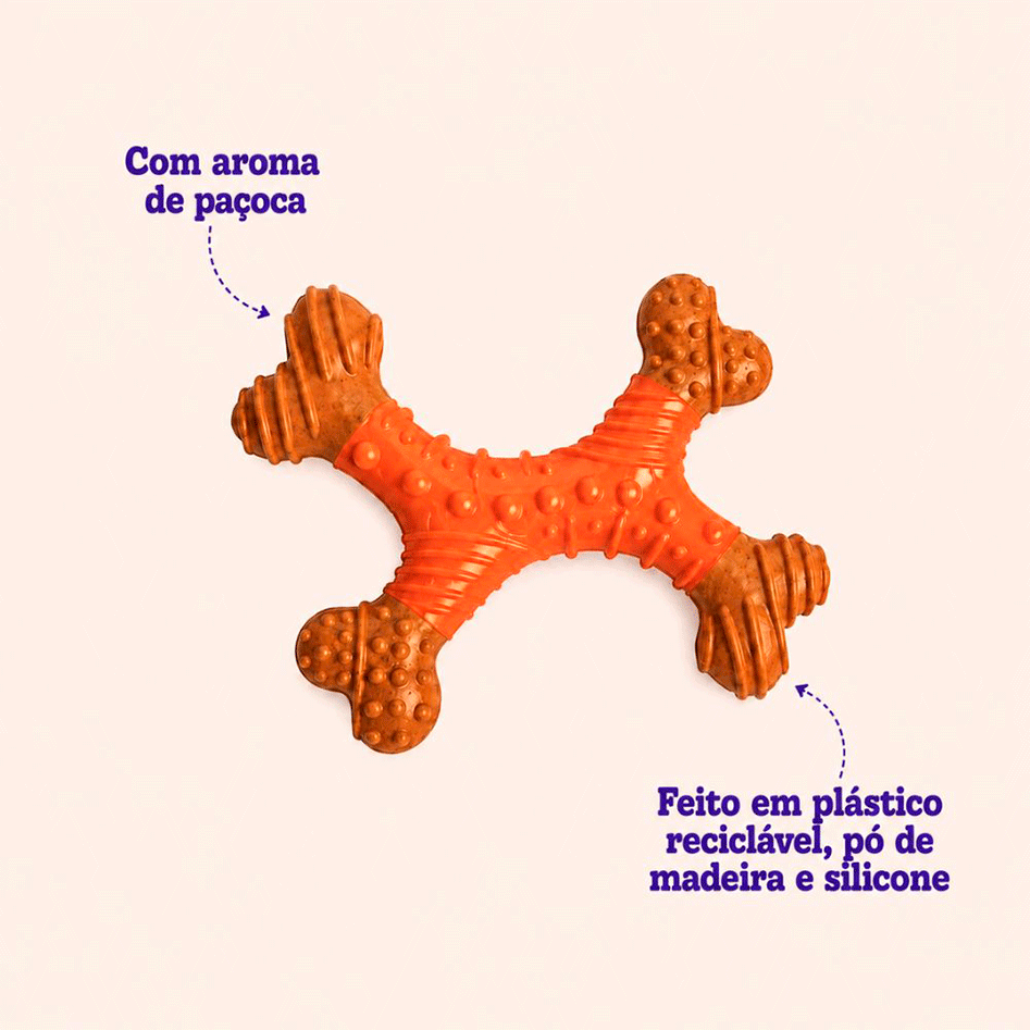 Brinquedo Mordedor Kroco X com Aroma para Cães - Tam. Único