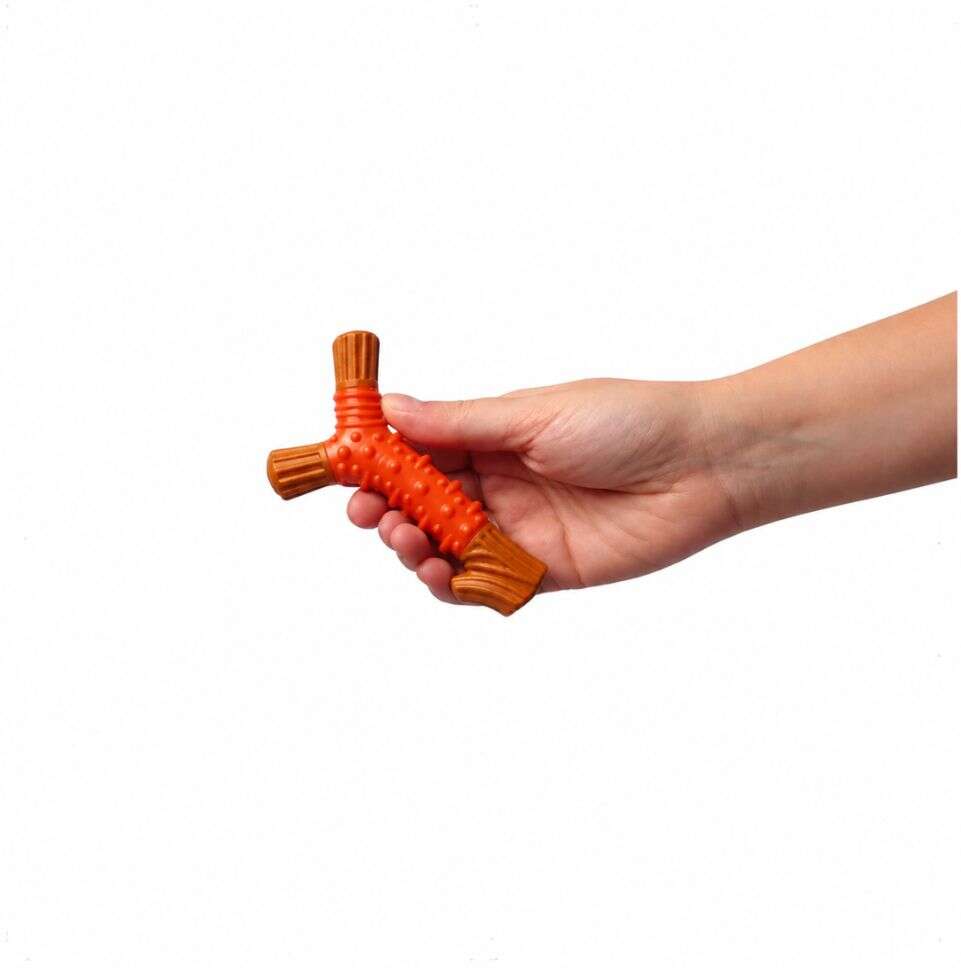 Brinquedo Mordedor Kroco com Aroma de Paçoca para Cães - Tam. P