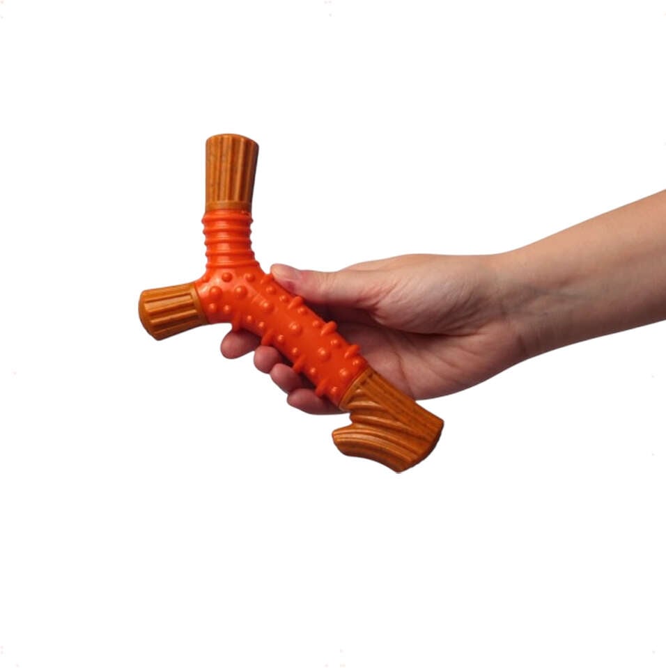 Brinquedo Mordedor Kroco com Aroma de Paçoca para Cães - Tam. M
