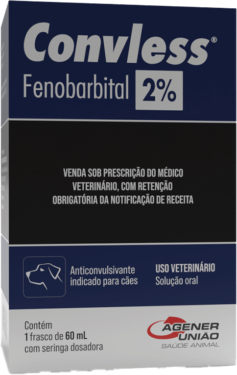 Anticonvulsionante Agener Convless Fenobarbitol 2 % para Cães - 60 mL