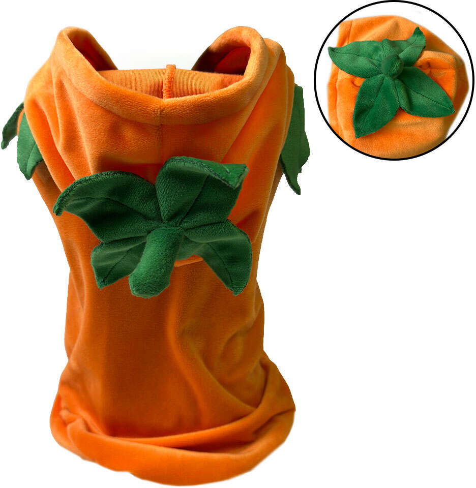 Fantasia Meau Halloween Abóbora - Tam. GG