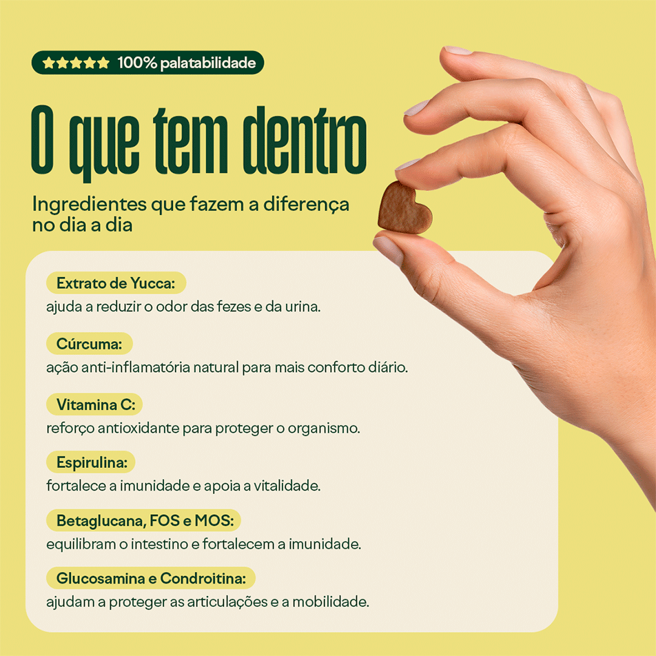 Suplemento Alimentar Wigow Multivitaminico para Cães - 100 Unidades