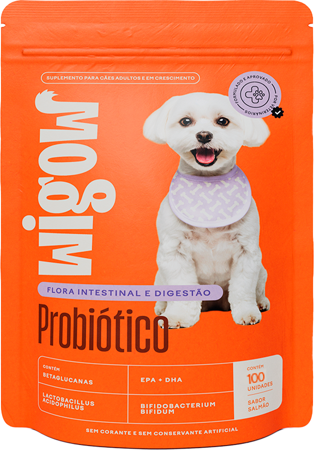 Suplemento Alimentar Wigow Probiótico para Cães - 100 Unidades