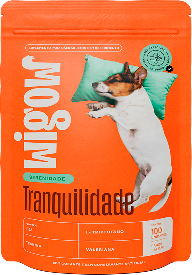Suplemento Alimentar Wigow Tranquilidade para Cães - 100 Unidades