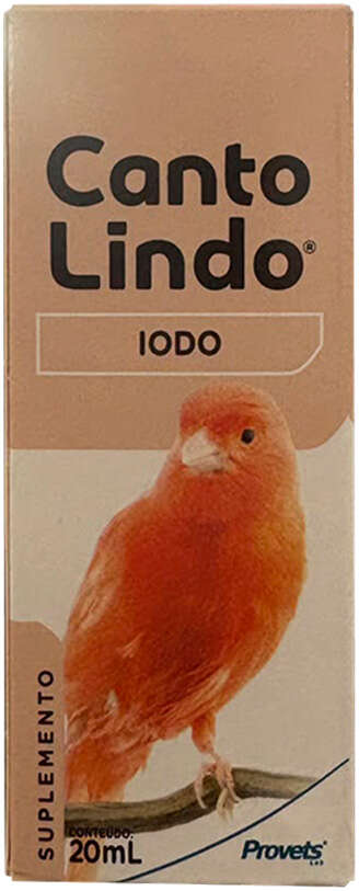 Suplemento Mineral Provets Canto Lindo Iodo para Passáros - 20 mL