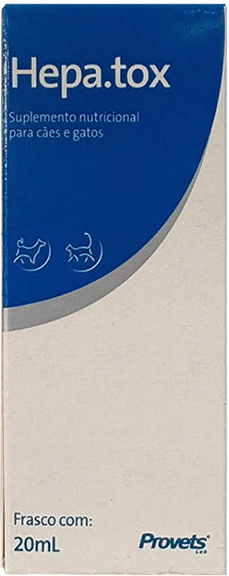 Suplemento Nutricional Provets Hepatox para Cães e Gatos - 20 mL