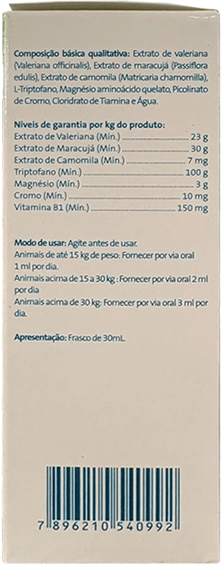 Suplemento Nutricional Provets Calma Vet para Cães e Gatos - 30 mL