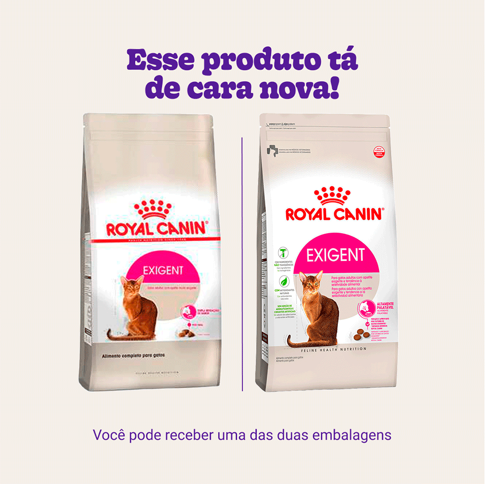 Ração Royal Canin Exigent para Gatos Adultos com Paladar Exigente - 400 g