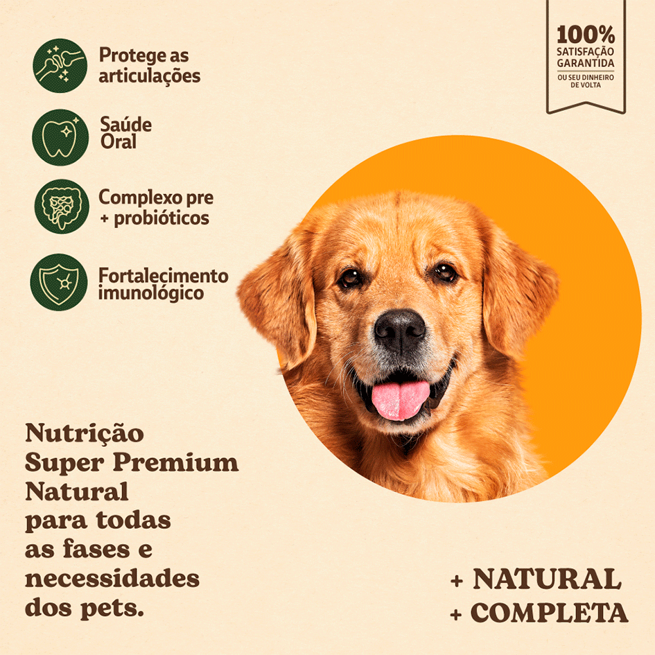 Ração Seca Quatree Supreme Frango e Batata Doce Cães Adultos Raças Médias e Grandes - 15Kg