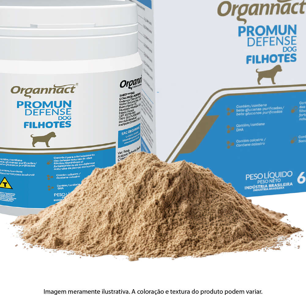Suplemento Vitamínico Organnact Promun Defense Dog Filhotes para Cães Filhotes - 60 g