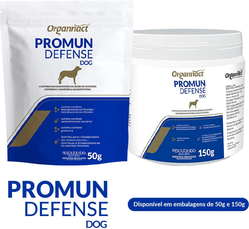 Suplemento Vitamínico Organnact Promun Defense Dog para Cães - 50 g