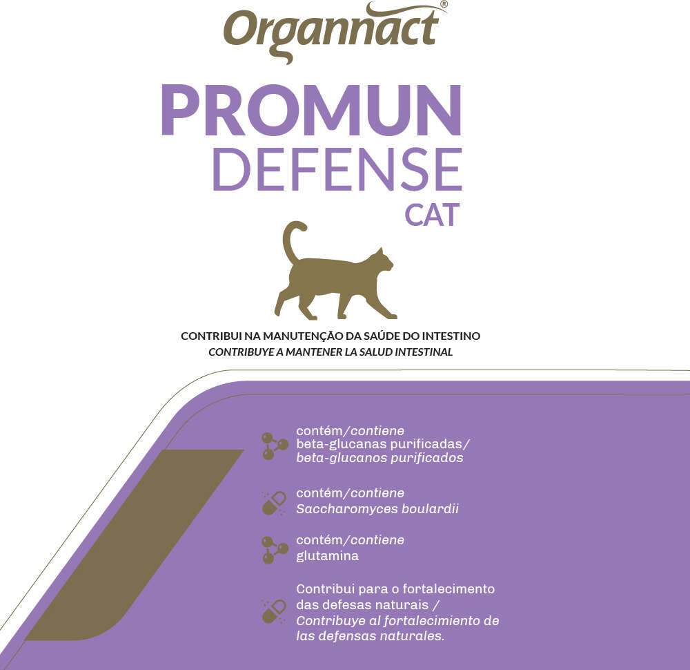 Suplemento Vitamínico Organnact Promun Defense Cat para Gatos - 30 g