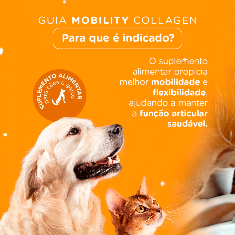Suplemento Alimentar Soft Care Nutri Mobility Collagen para Cães e Gatos - 30 Cápsulas