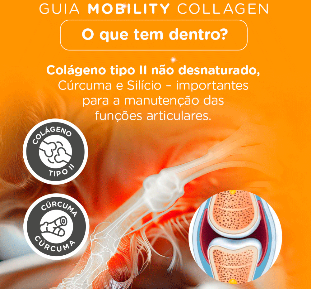 Suplemento Alimentar Soft Care Nutri Mobility Collagen para Cães e Gatos - 30 Cápsulas