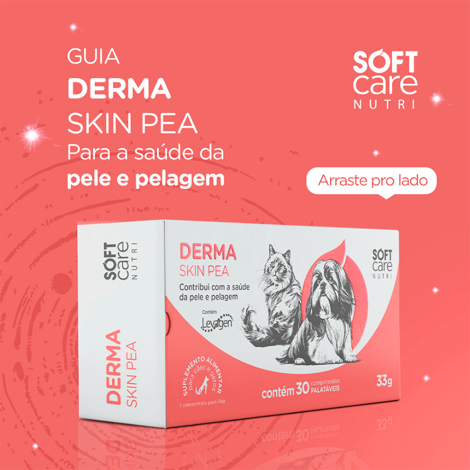 Suplemento Alimentar Soft Care Nutri Derma Skin PEA para Cães e Gatos - 30 Cápsulas