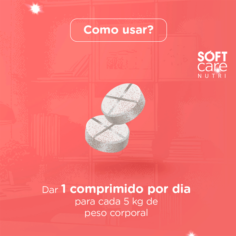 Suplemento Alimentar Soft Care Nutri Derma Skin PEA para Cães e Gatos - 30 Cápsulas