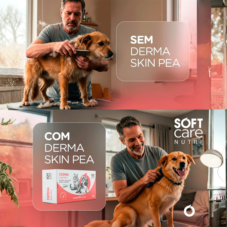 Suplemento Alimentar Soft Care Nutri Derma Skin PEA para Cães e Gatos - 30 Cápsulas