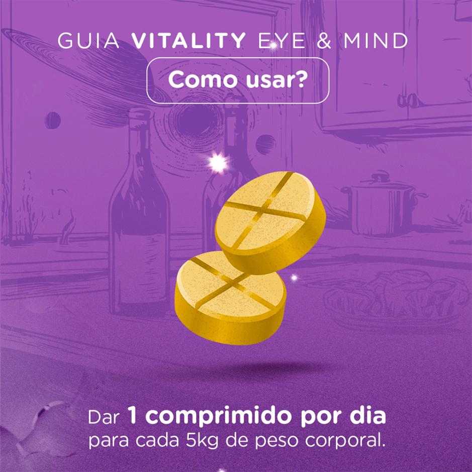 Suplemento Alimentar Soft Care Nutri Vitality Eye & Mind para Cães e Gatos - 30 Cápsulas