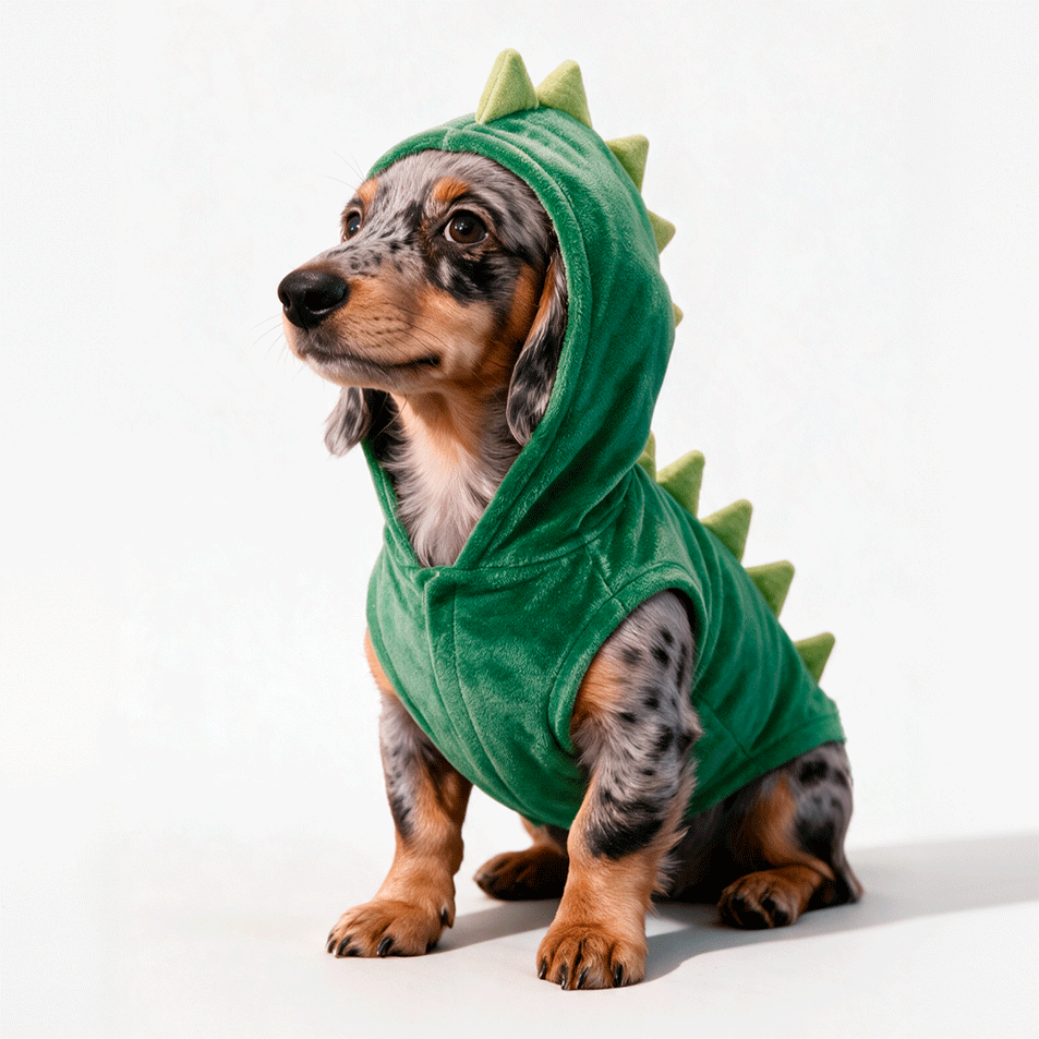 Fantasia Meau Halloween Dinossauro - Tam. G