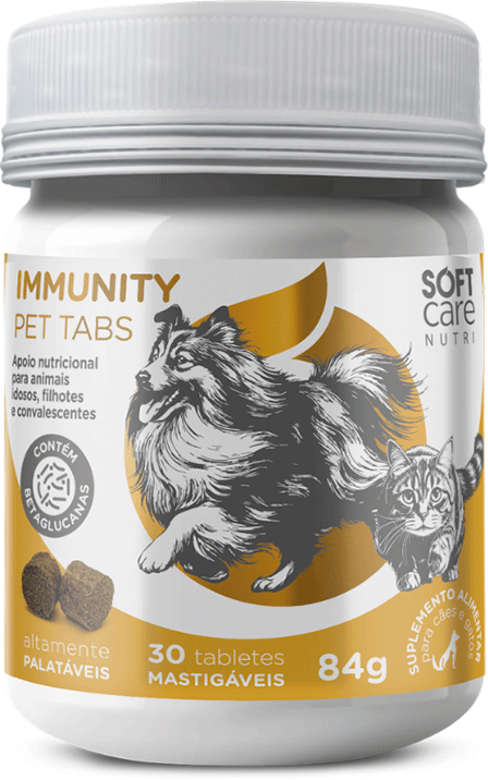 Suplemento Alimentar Soft Care Nutri Immunity Pet Tabs para Cães e Gatos - 30 Tabletes