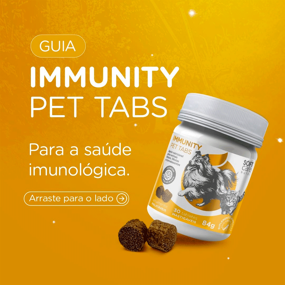 Suplemento Alimentar Soft Care Nutri Immunity Pet Tabs para Cães e Gatos - 30 Tabletes