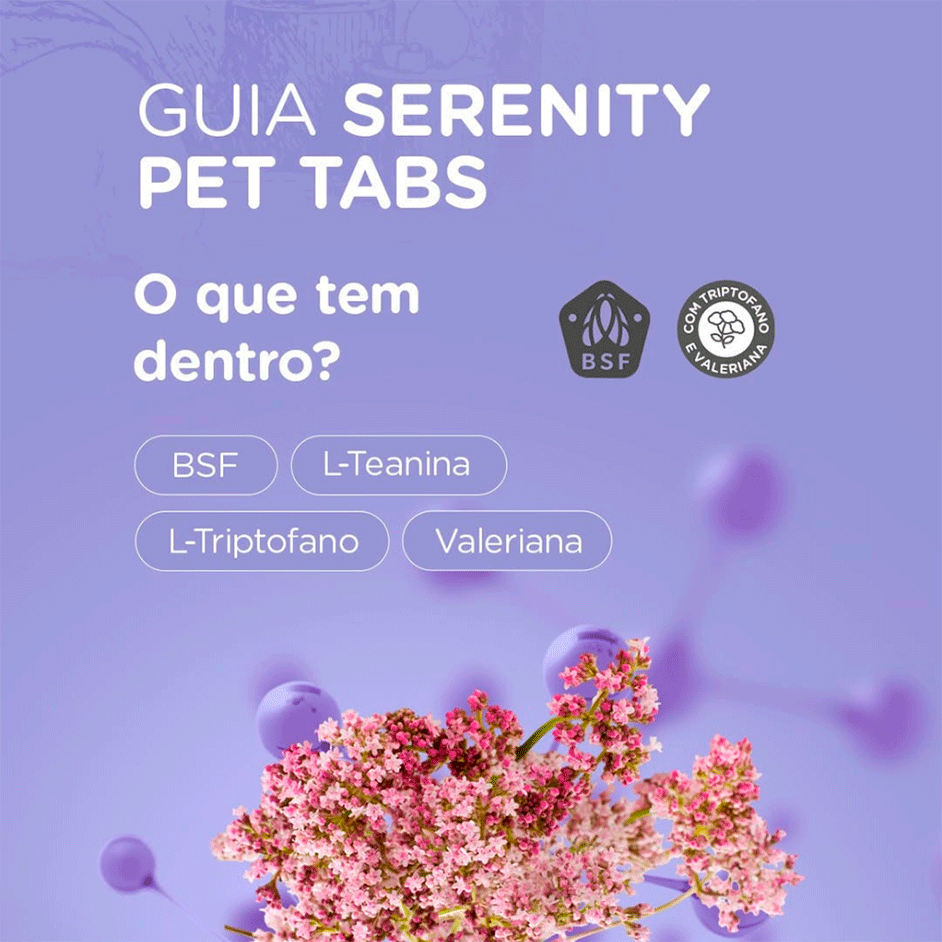 Suplemento Alimentar Soft Care Nutri Serenity Pet Tabs para Cães e Gatos - 30 Tabletes