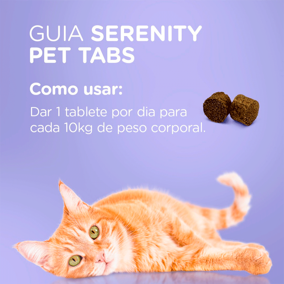 Suplemento Alimentar Soft Care Nutri Serenity Pet Tabs para Cães e Gatos - 30 Tabletes