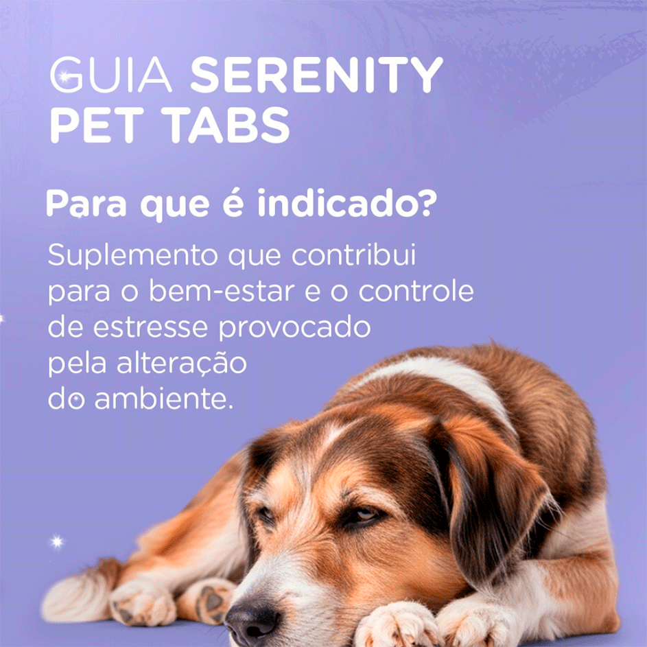 Suplemento Alimentar Soft Care Nutri Serenity Pet Tabs para Cães e Gatos - 30 Tabletes