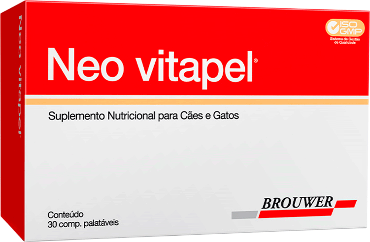 Suplemento Alimentar Brouwer Neo Vitapel para Cães e Gatos - 30 Comprimidos