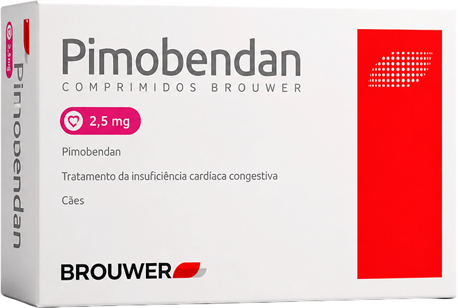 Tratamento da Insuficiência Cardíaca Congestiva Brouwer Pimobendan 2,5 mg para Cães - 20 Comprimidos