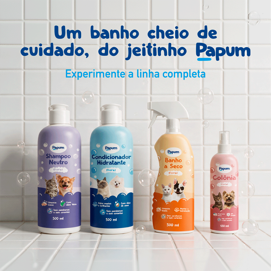 Condicionador Hidratante Papum para Cães e Gatos - 500 ml