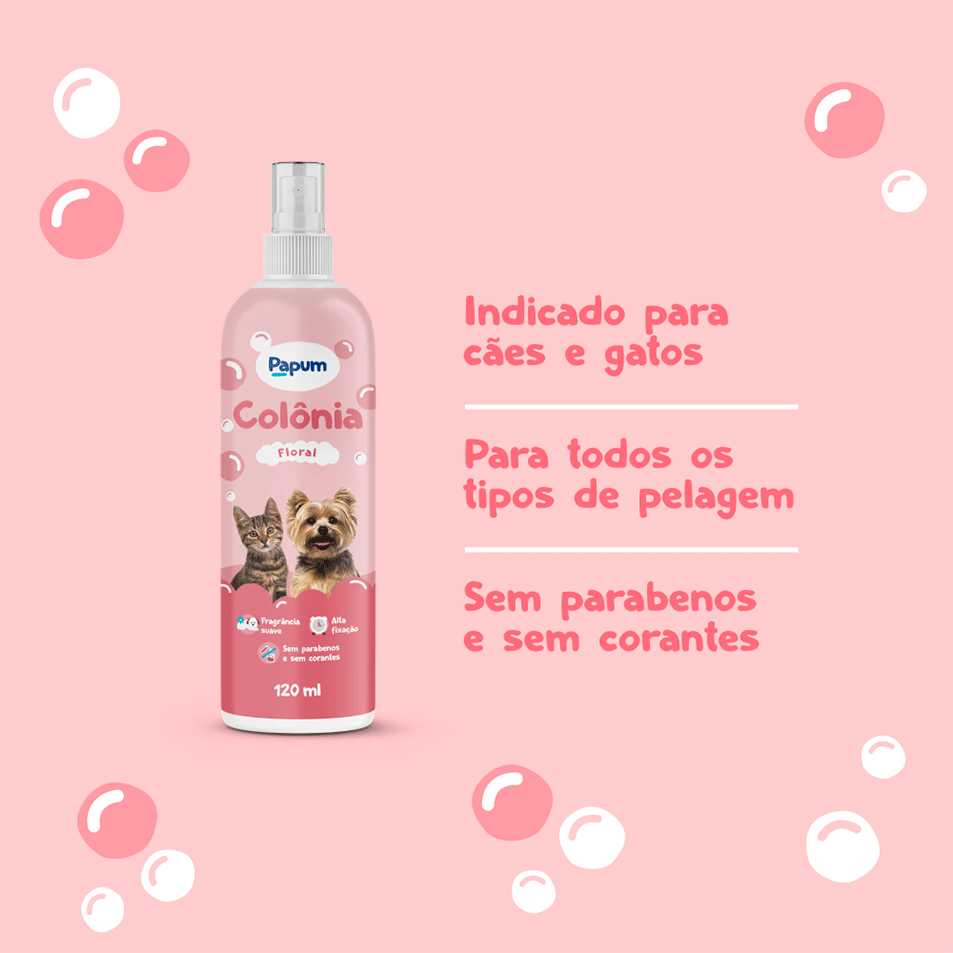Colônia Papum para Cães e Gatos - 120 ml