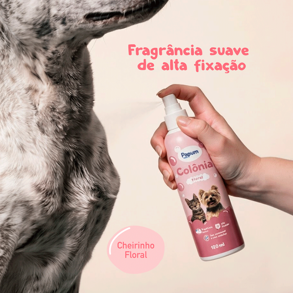 Colônia Papum para Cães e Gatos - 120 ml