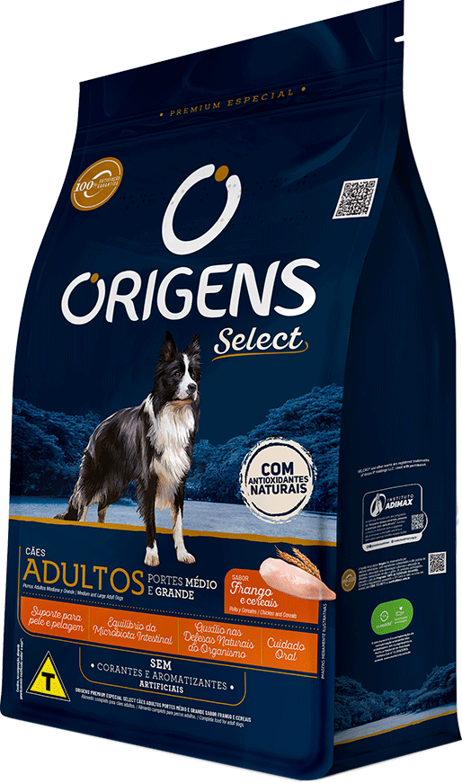 Ração Seca Origens Frango e Cereais Cães Adultos - 15Kg