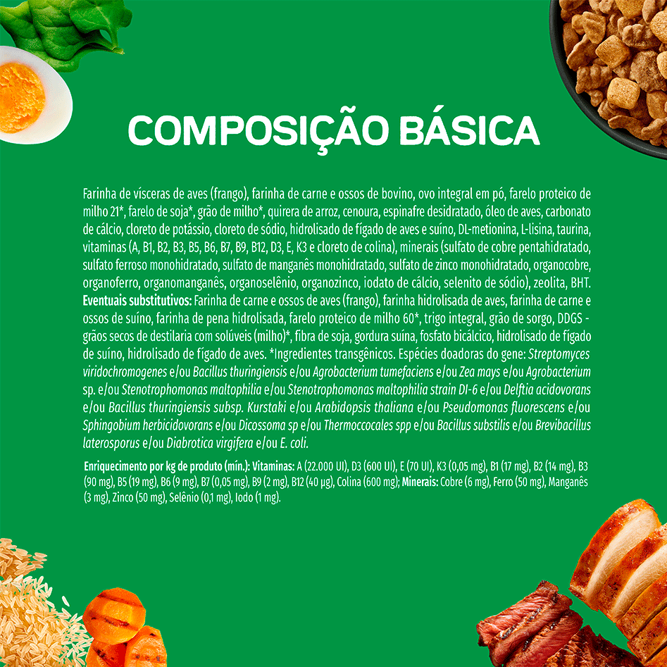 Ração Seca Purina Dog Chow Alta Proteína para Cães Adultos Todas as Raças sabor Carne, Frango e Ovo - 900 g